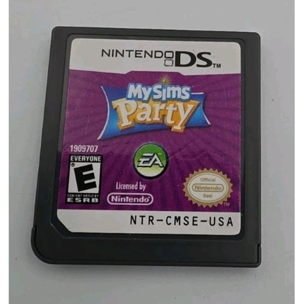 Nintendo DS MySims Party Game Cartridge NTR-CMSE-USA Tested EA Nintendo
